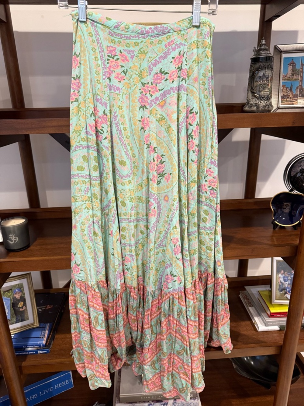 Spell City Lights Maxi Skirt - Sage - Picture 5 of 5